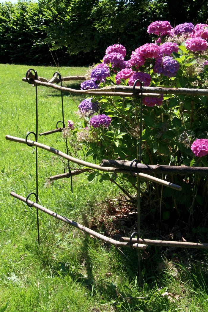 5 Stück Staudenhalter 115 cm, Beetbegrenzer, Dahlienstütze, Rankhilfe
