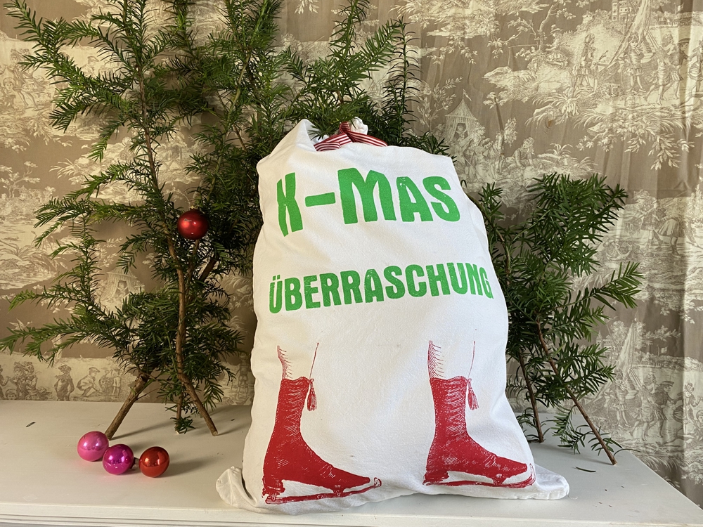 Geschenk- und Wichtelsack "X-MAS"