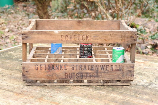 Alte Bierkiste "Duisburg", Männerhandtasche Ruhrpott