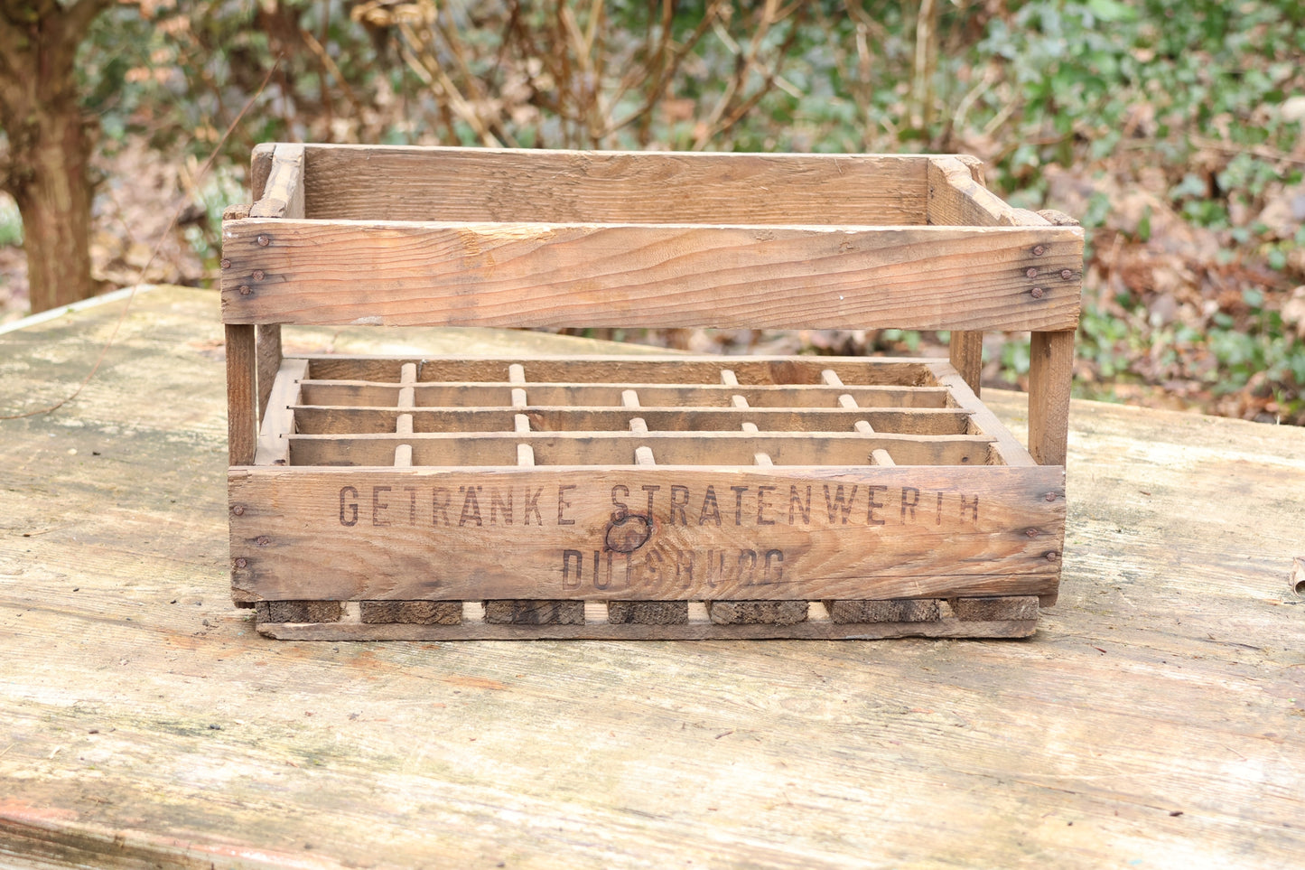 Alte Bierkiste "Duisburg", Männerhandtasche Ruhrpott