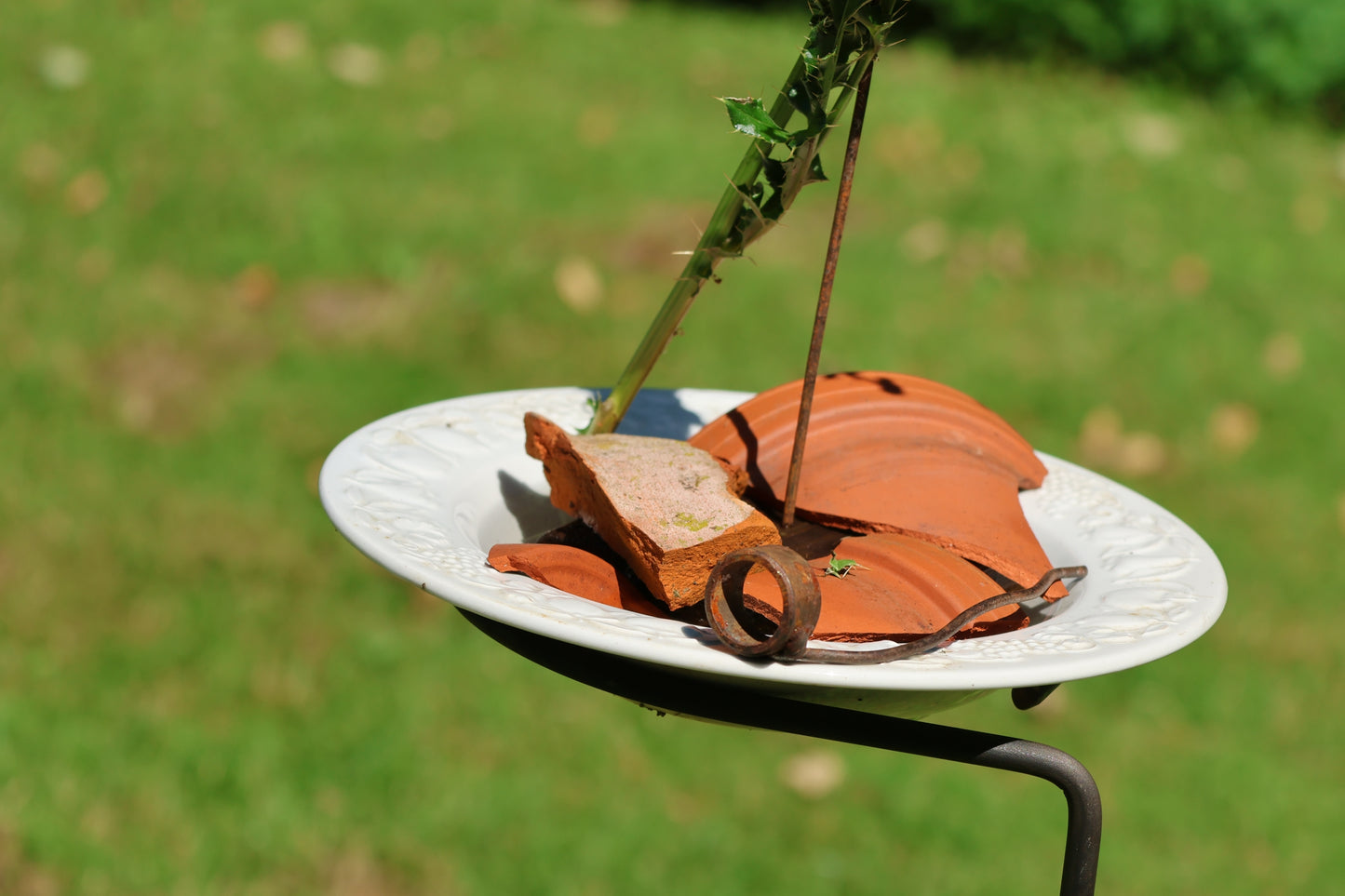 Blütenhalter für Insektentränke, Insekten-Lockstab, Stab um Bienen anzulocken