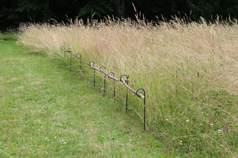 5 Stück Staudenhalter - 1 Auge, verschiedene Längen,  Beetbegrenzer, Beetrahmen, Blütenstütze, kleiner Zaun, Blumenstütze,