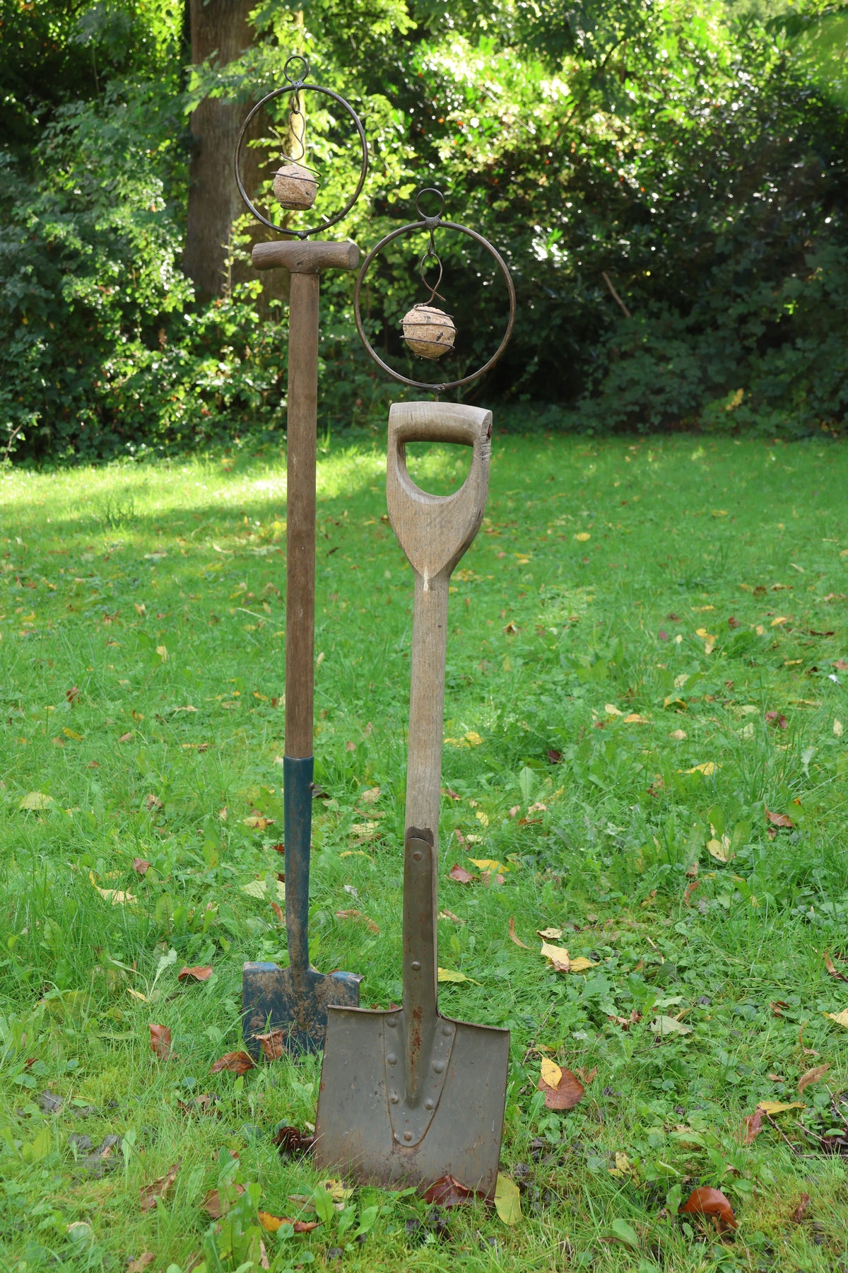 Meisenknödelring zum aufschrauben, Futterspirale zum schrauben, Futterring mit Schraube