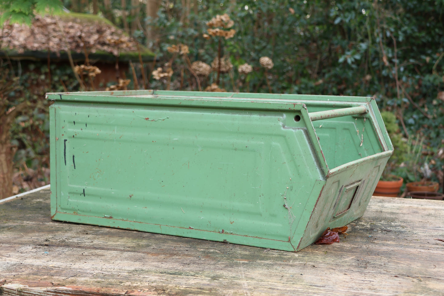 Schäferkiste XL metall, Stapelkiste groß, Blumenkiste, Pflanzkiste