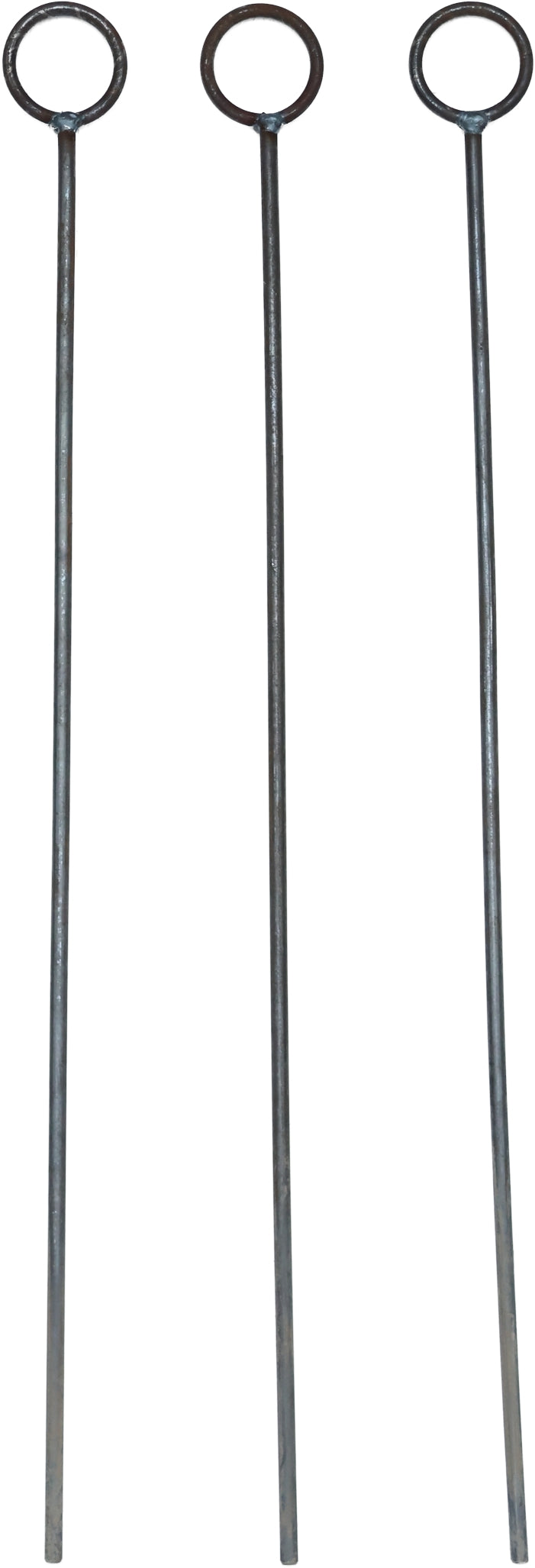 5 Stück Staudenhalter - 1 Ring verschweißt - verschiedene Längen,  Beetbegrenzer, Zaun