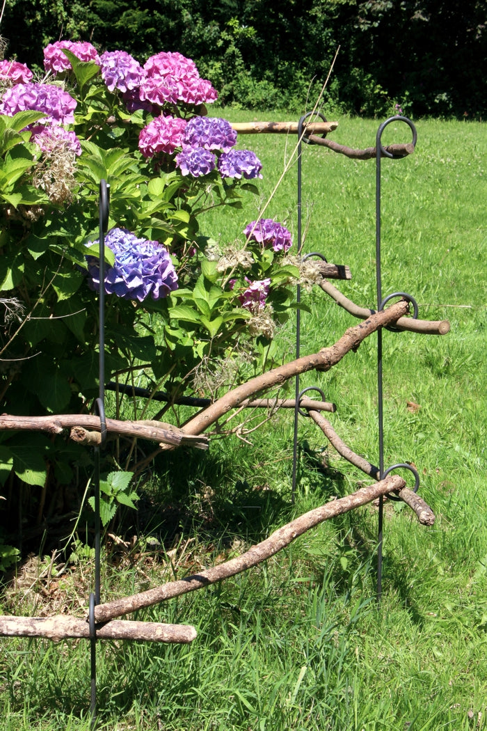 5 Stück Staudenhalter 3-Auge, verschiedene Längen, Beetbegrenzer, Dahlienstütze,  Rankhilfe