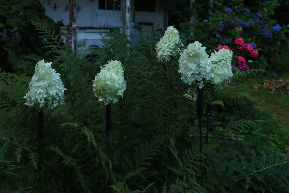 Outdoorvase "Gartenstecker" 3er Set, Gartenstecker, Gartenvase, Hortensienstecker, Eisendeko, Rostdeko, Gärtnergeschenk