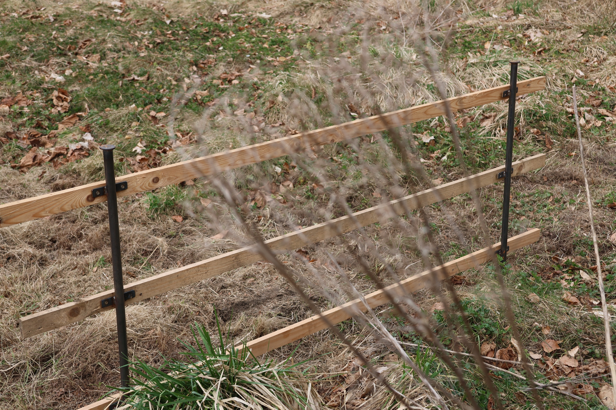Erdspieß, Einschlagpfosten für Gartenstele, DIY-Zaunbau