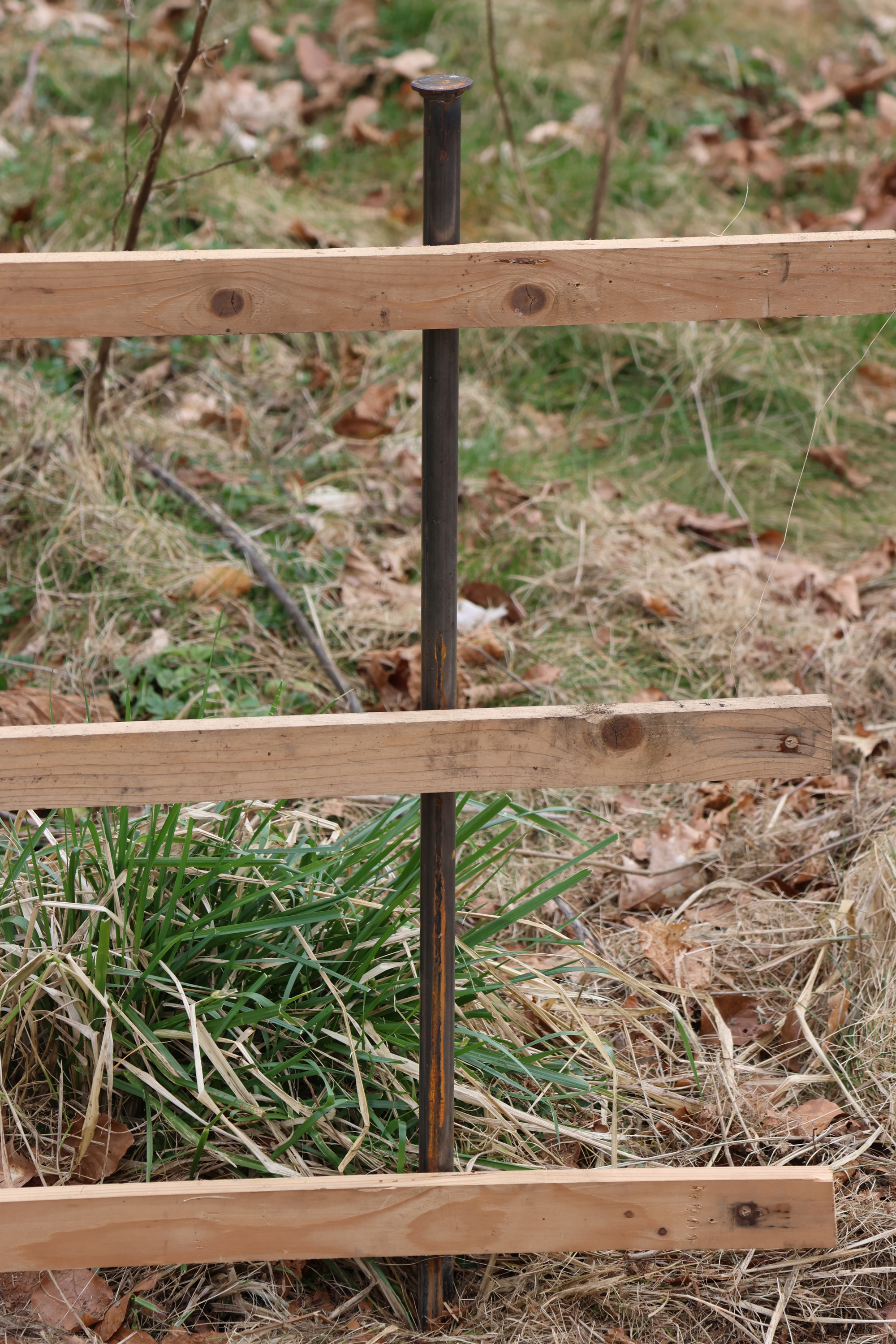 Erdspieß, Einschlagpfosten für Gartenstele, DIY-Zaunbau