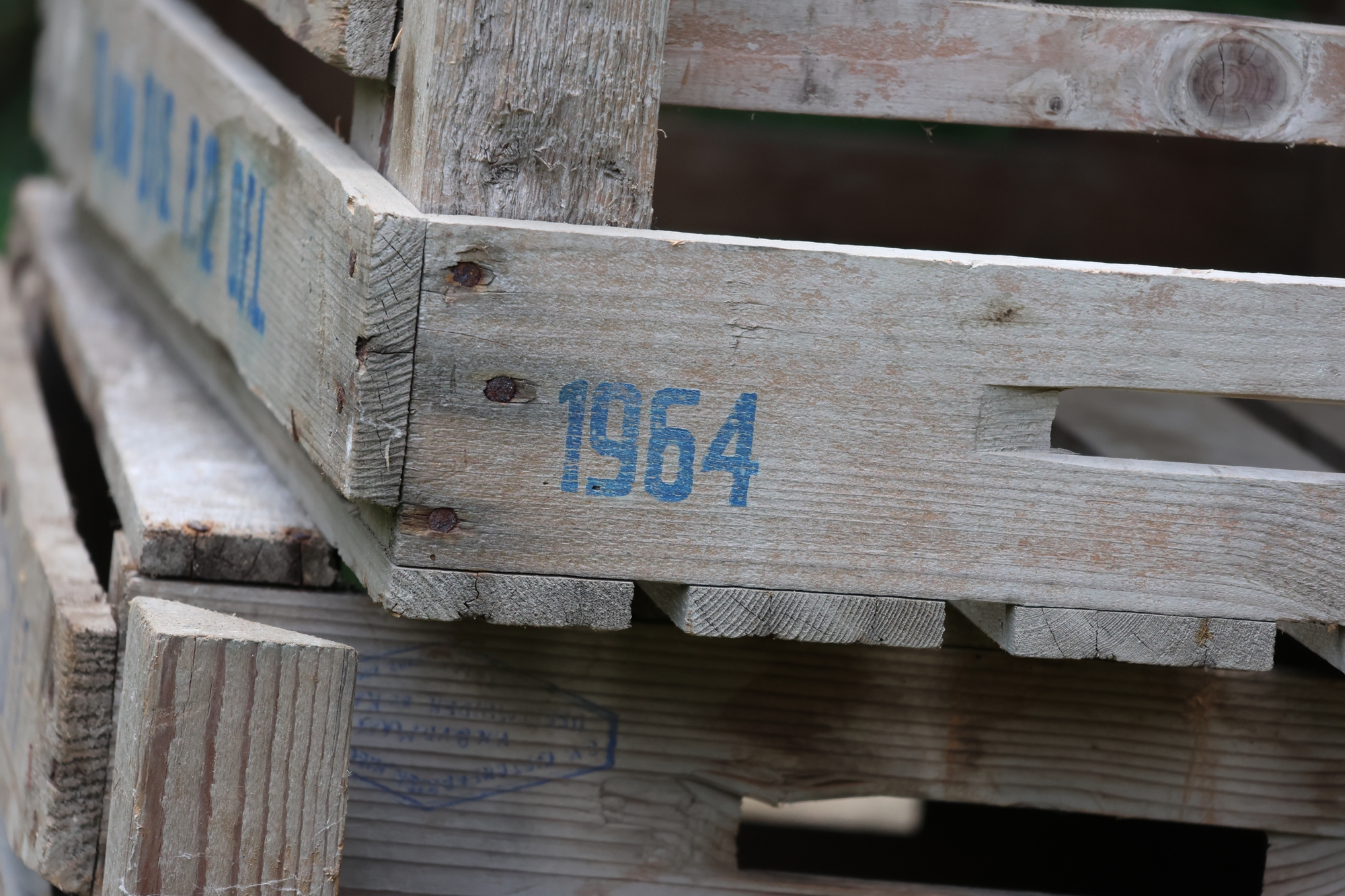 4er Set alte Holzkiste, Lagerkiste holz