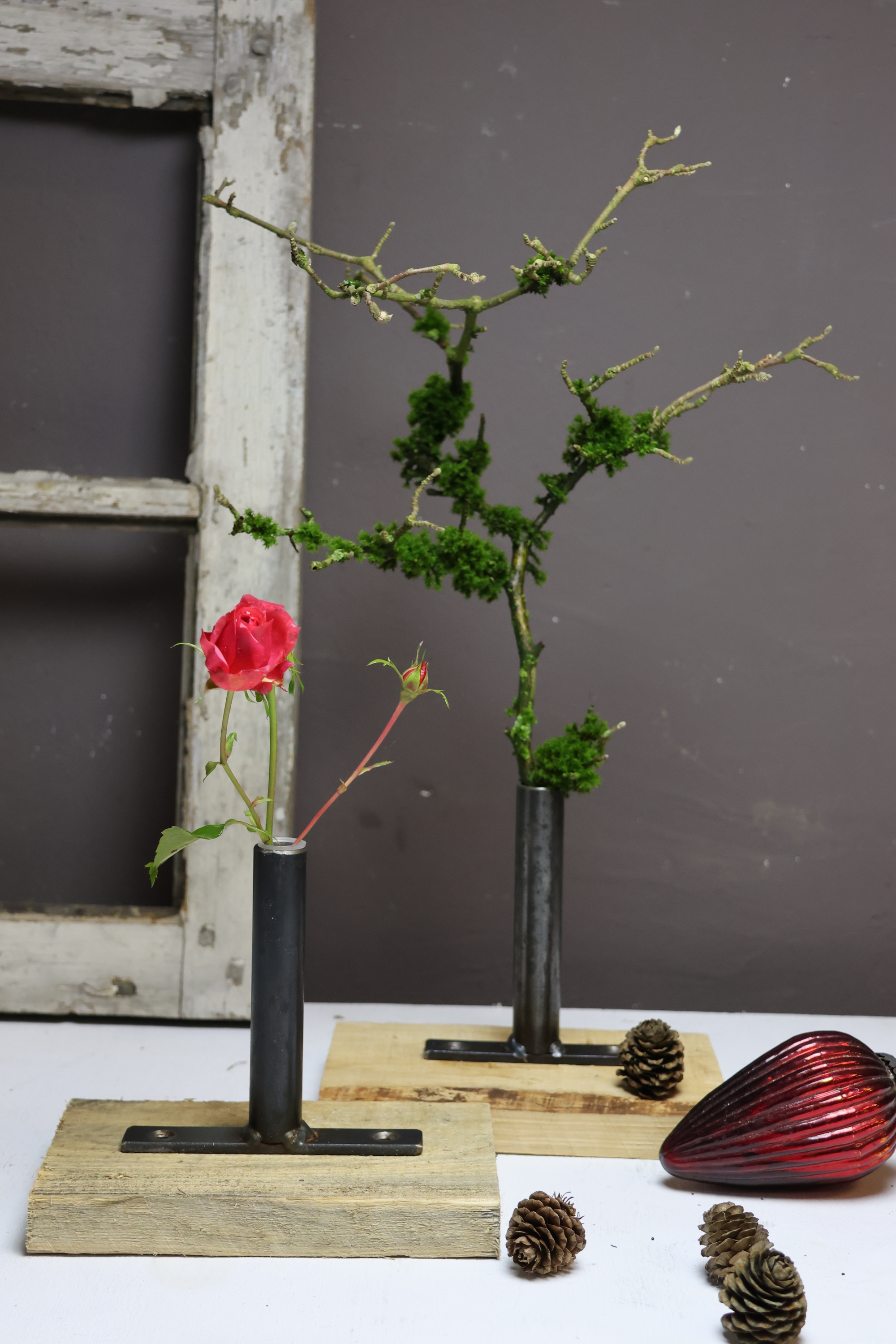 Vase zum aufschrauben, DIY Vase, Eisenvase, Vase zum aufschrauben, Tischdeko