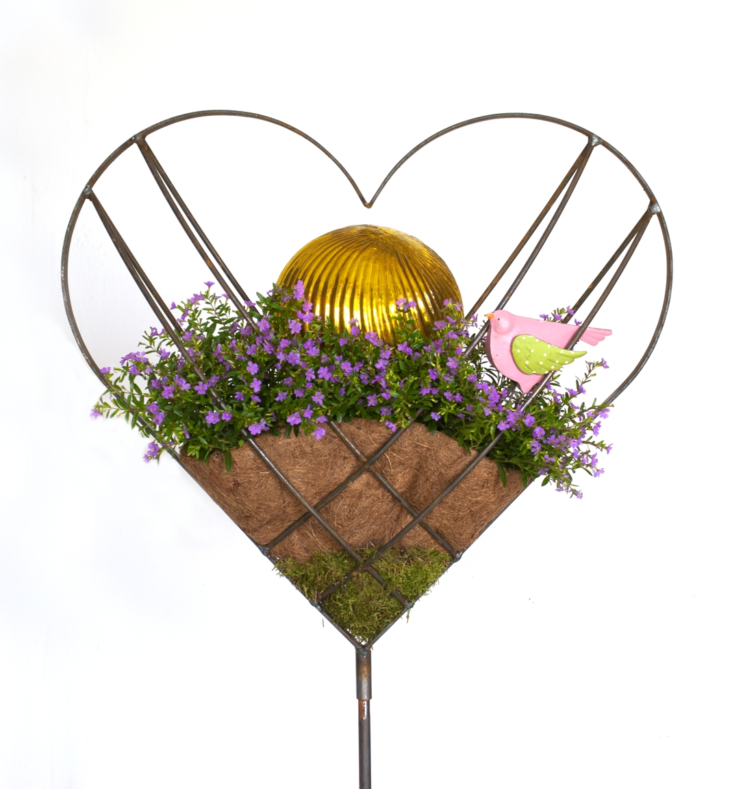 3D-Herz "groß", Hochzeitsherz, Herz zum bepflanzen, Herz zum befüllen, Muttertagsherz, Geschenkidee, Eisenherz, Hochzeitsdeko