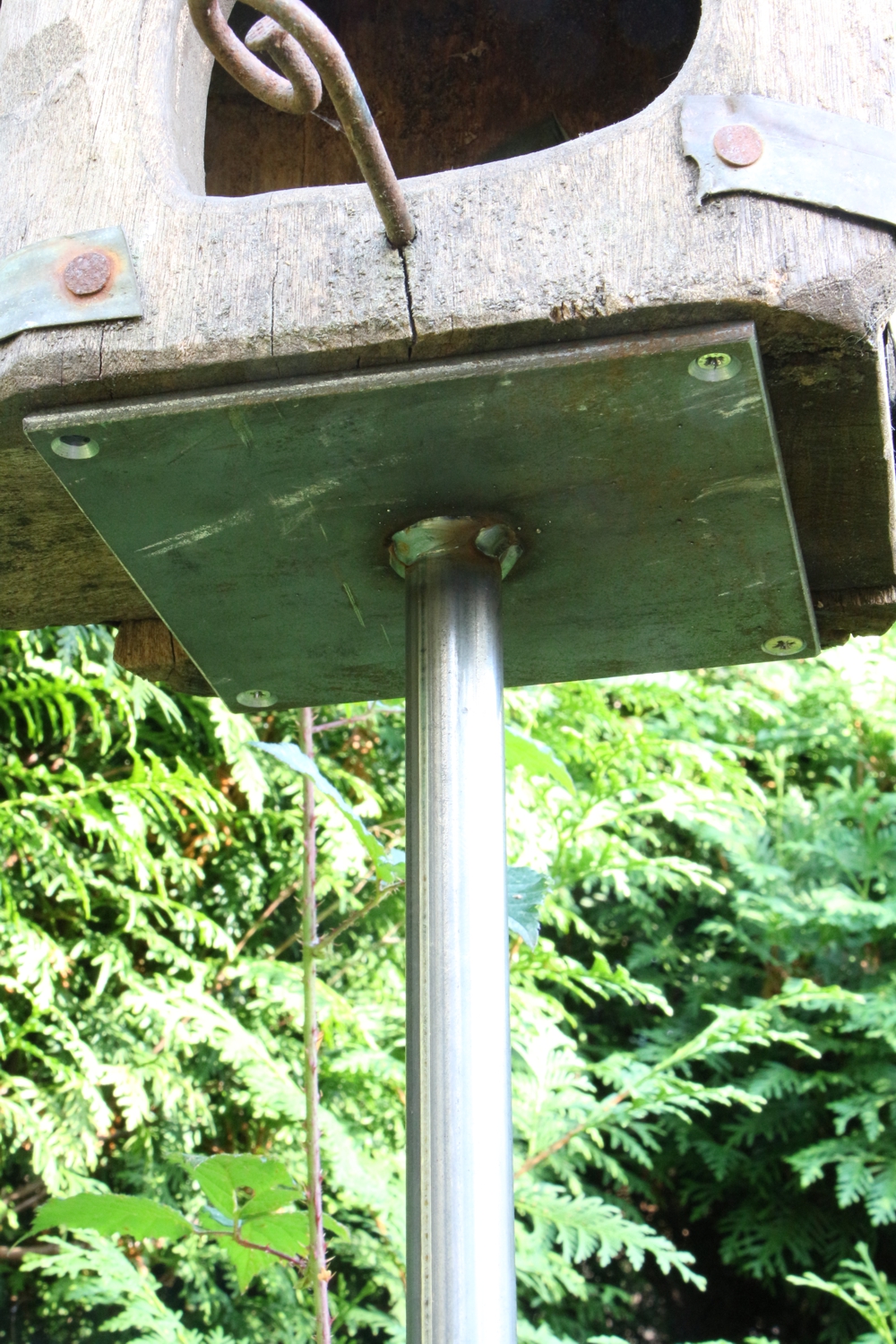 Vogelhausfuß für weiche Böden, Vogelhausständer, Vogelhaus auf Ständer befestigen, Fuß für DIY-Stecktisch